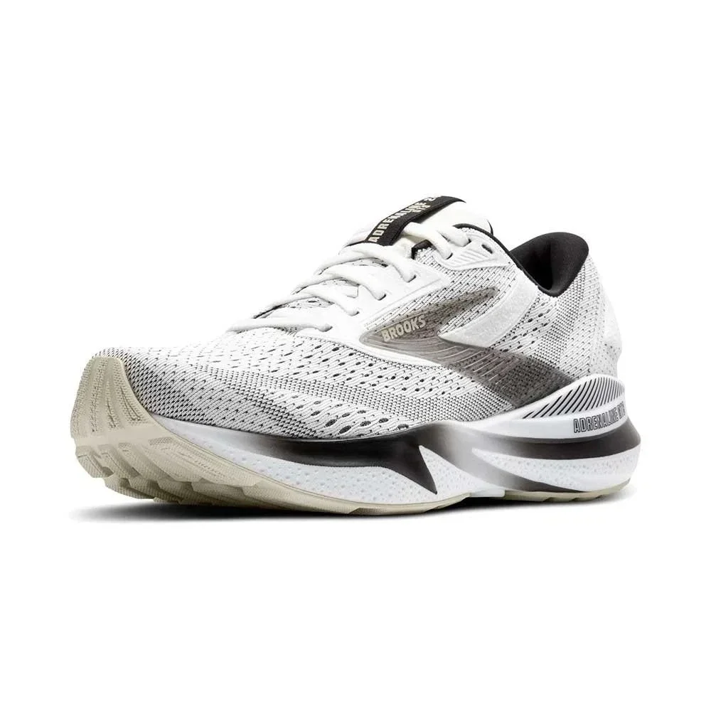 Brooks Adrenaline GTS 24 Mens Size 8 White/Black Running Shoes Sneakers NEW